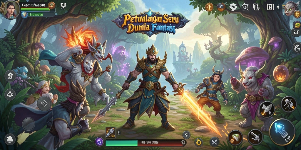 Tampilan gameplay seru dan penuh tantangan di 34R.