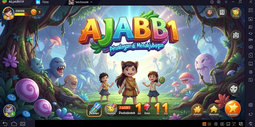 Tangkapan layar AJAIB11 menunjukkan aksi seru dalam gameplay petualangan.