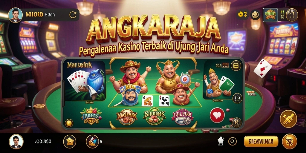Tampilan gameplay menarik dari ANGKARAJA yang memikat para pemain Kasino.