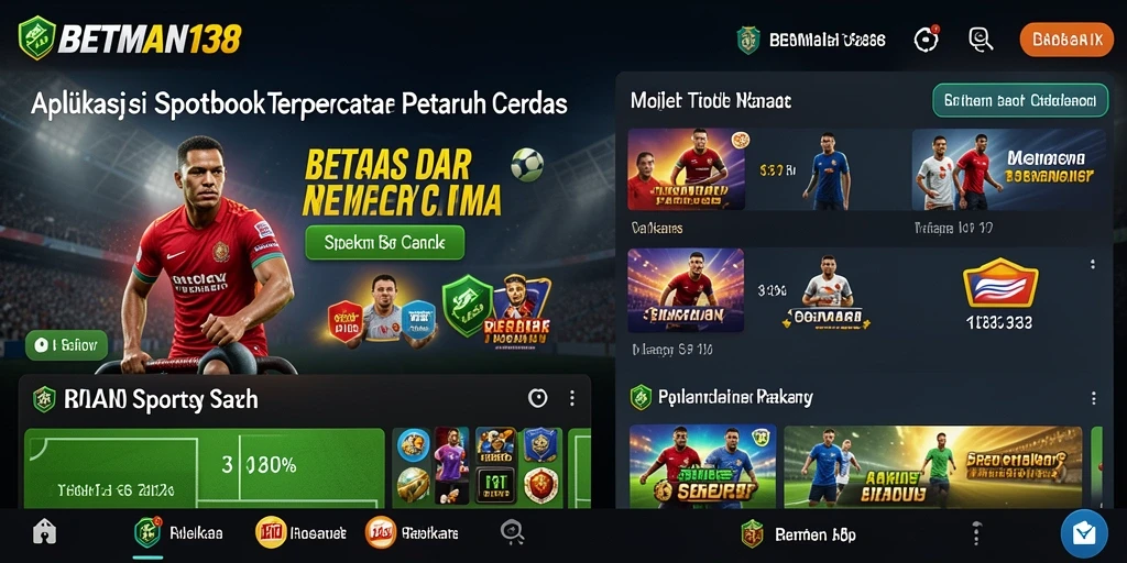 Screenshot utama BETMAN138 menampilkan tampilan menarik dari antarmuka Sportsbook.