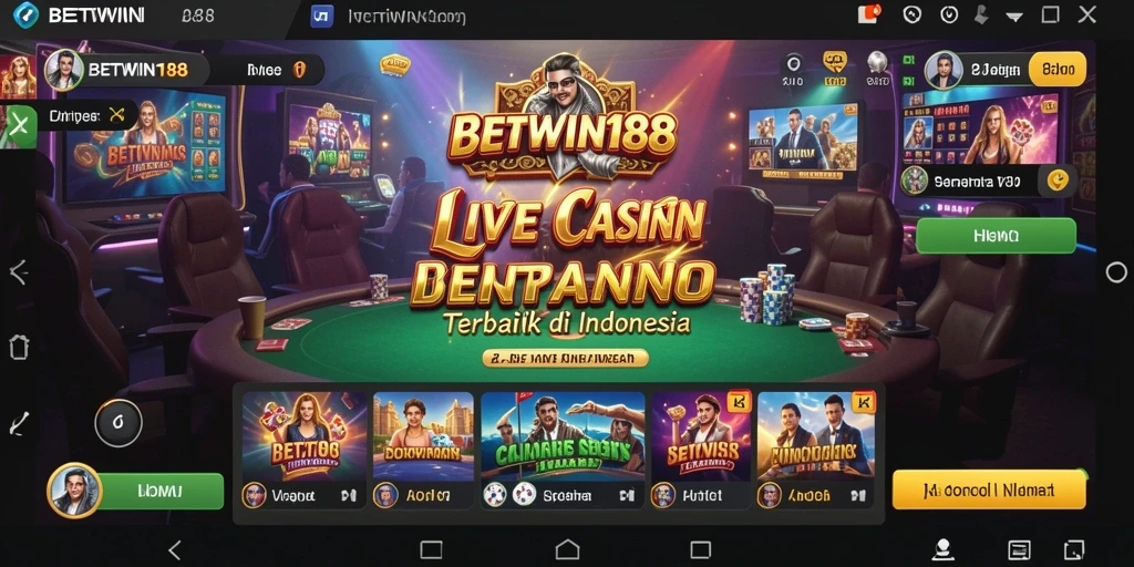 Tampilan gameplay Live Casino yang mendebarkan di BETWIN188.