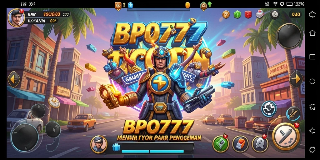 Screenshot utama BPO777 menampilkan gameplay Tycoon yang menarik.