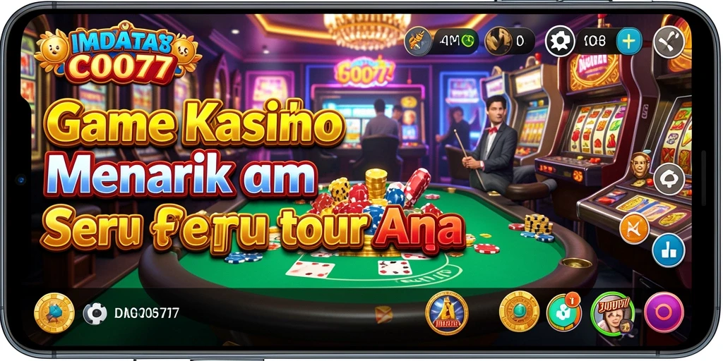 Screenshot gameplay C0077 menampilkan suasana seru di dalam game Kasino.