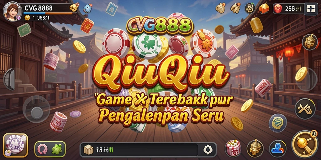 Tampilan gameplay seru dalam CVG8888 dengan elemen QiuQiu yang menantang.