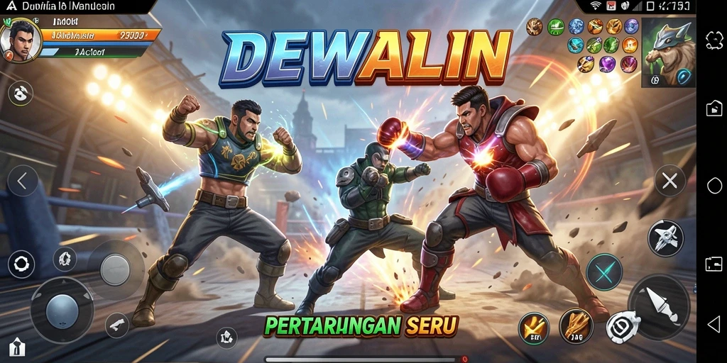 Tampilan gameplay seru DEWALIN dengan aksi mendebarkan.