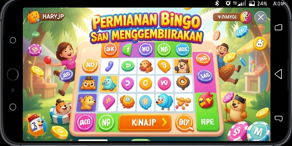 Tampilan gameplay seru di HARAPJP, nikmati Bingo bersama teman.