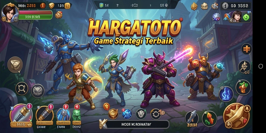 Tampilan gameplay HARGATOTO yang menegangkan dan menarik.
