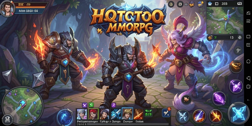 Tampilan gameplay HQTOTO yang menakjubkan dalam dunia MMORPG.