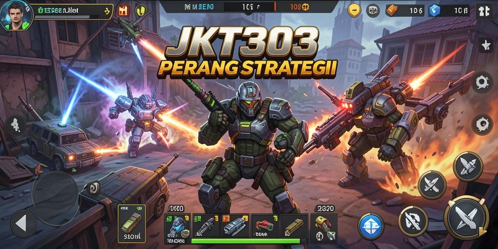 Tampilan gameplay <strong>JKT303</strong> dengan aksi strategi yang mendebarkan.