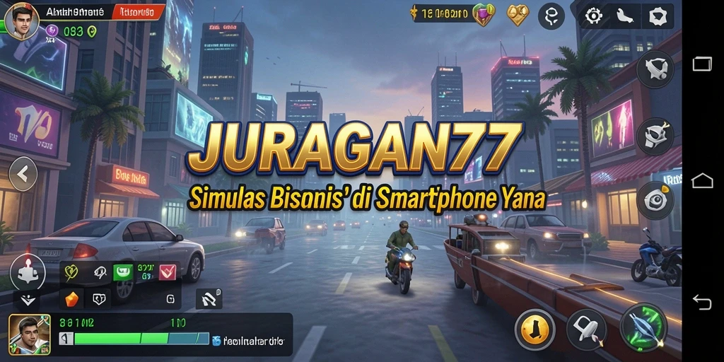 Tampilan menarik JURAGAN77 dengan gameplay simulasi bisnis yang realistis.