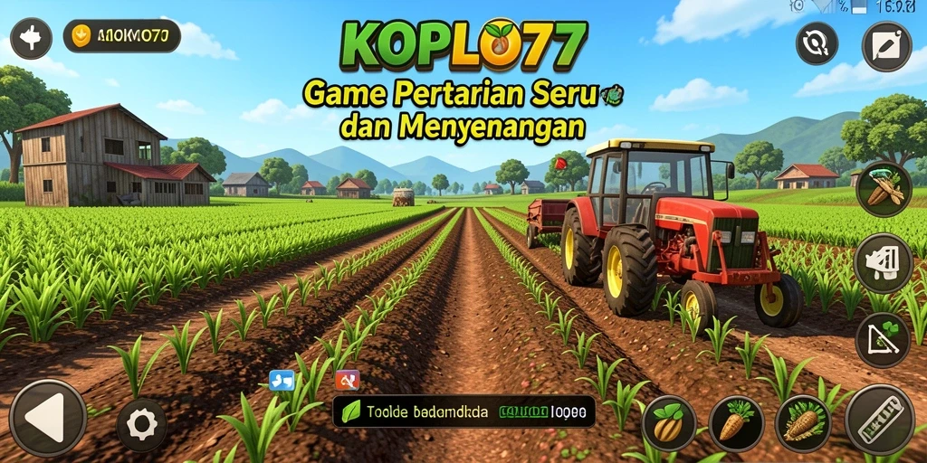 Tampilan gameplay KOPLO77 yang menawan dan interaktif dalam bertani.