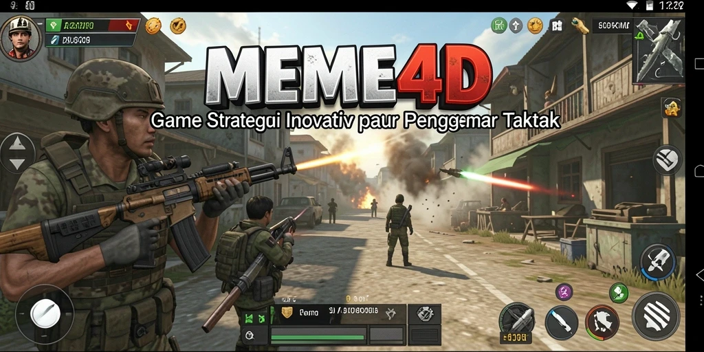 Tampilan dinamis dan karakter menarik dalam gameplay MEME4D.