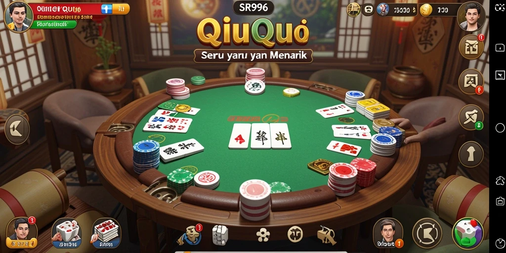 Screenshot SR996 menunjukkan pemain yang menikmati permainan QiuQiu.